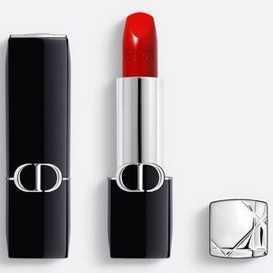 Dior Rouge Dior Satin Red Lipstick 999 Travel Mini Size NIB
